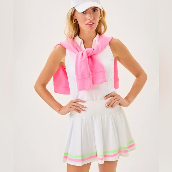 LILLY PULITZER Cosmina High Rise Pleated Skort - Women’s Size Large - New